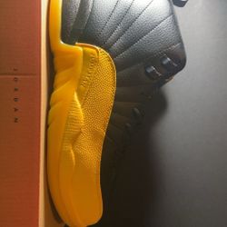 Air Jordan 12s Yellow And Black 