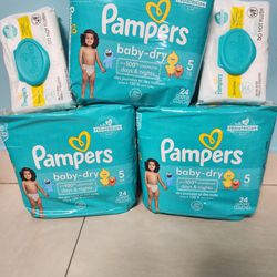 Pamper Diapers Size 5 Bundle 