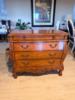 French Provincial Bombe Chest of Drawers