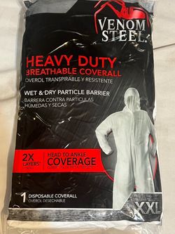 New Venom Steel Heavy Duty Disposable Coverall XXL
