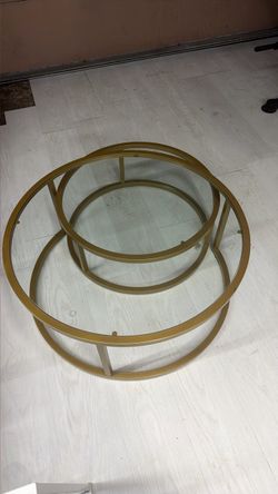 Glass top coffee tables