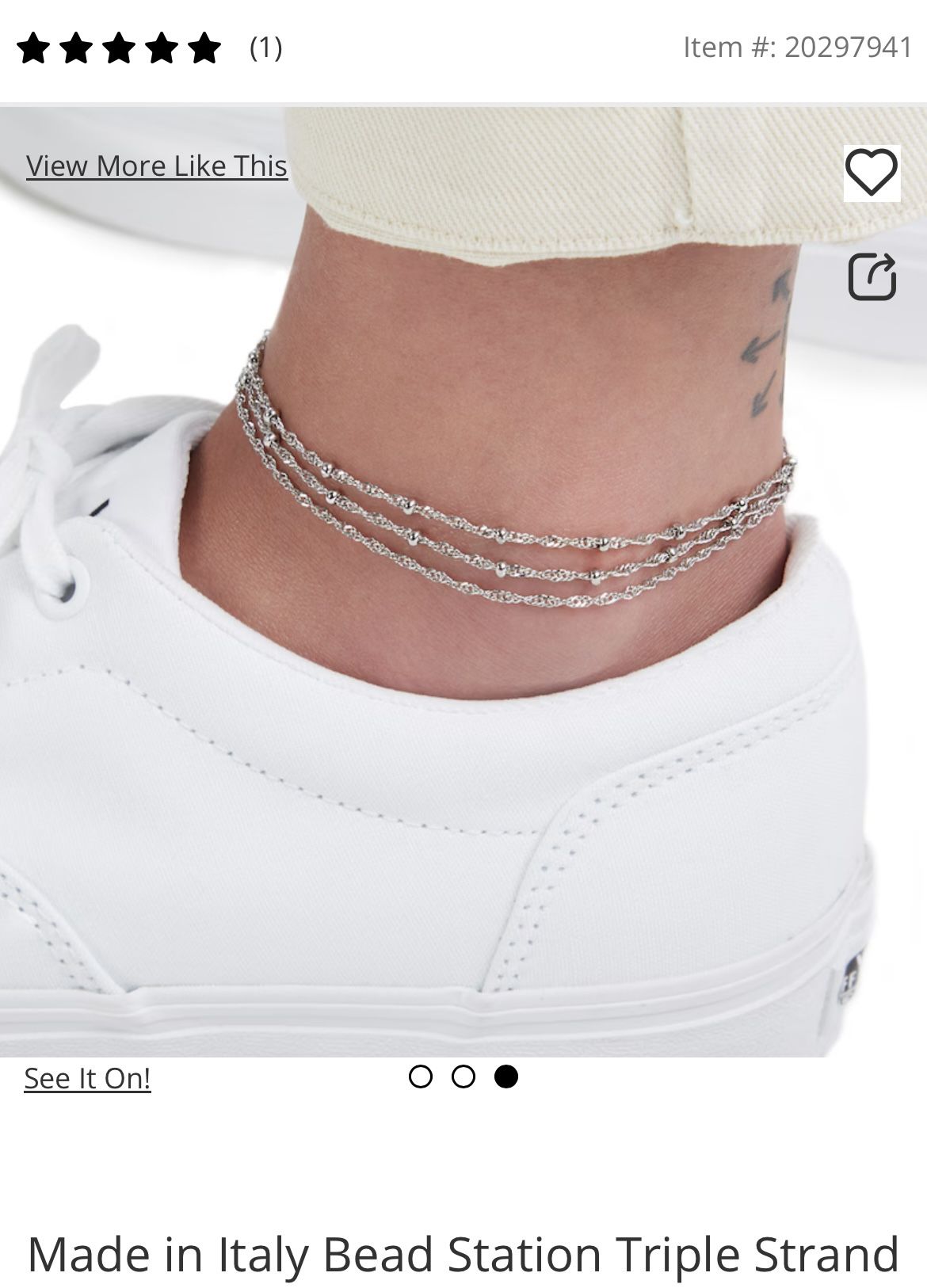 Silver Anklets