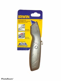 Irwin Retractable Blade Knife Blue Blade NEW