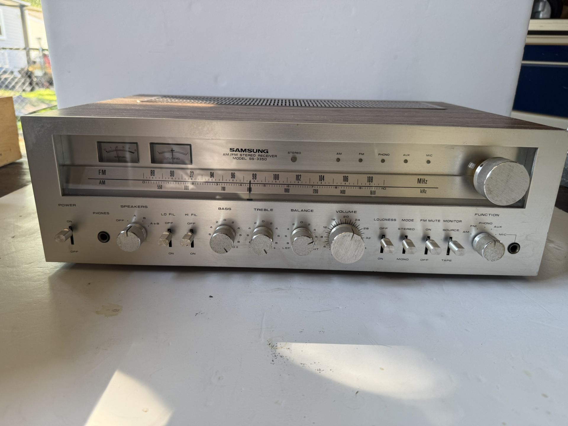 RARE! Vintage Samsung SS-3350 AM/FM Stereo Receiver "KING OF KOREAN RECEIVERS"