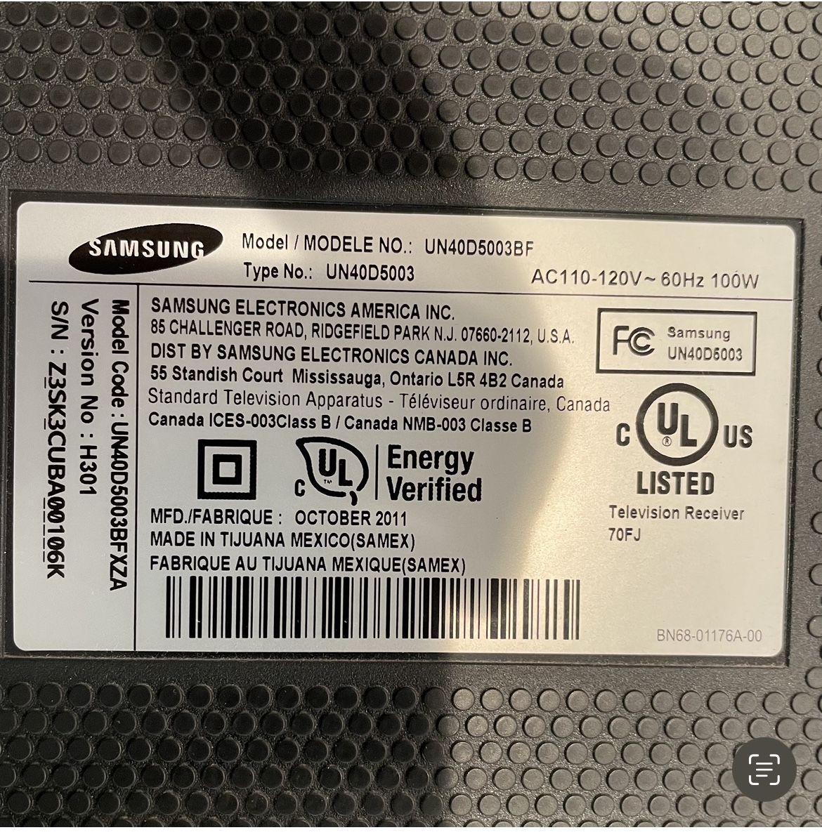 Samsung TV 40" LED Series 5003
