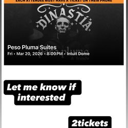 Peso pluma tickets