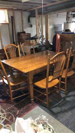 Light Oak Dining Room Set