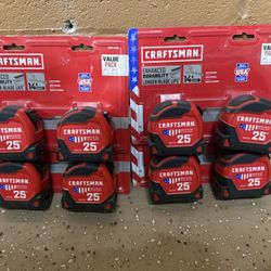 2 Pack Craftsman 25’ Tape Measure 
