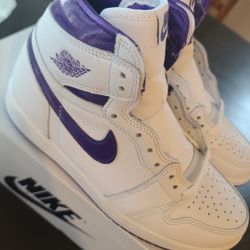 Jordan 1 Court Purple 7w/5.5y 