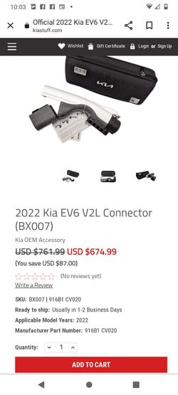Conector V2L Para Kia. 125 V. ..15a. Nuevo