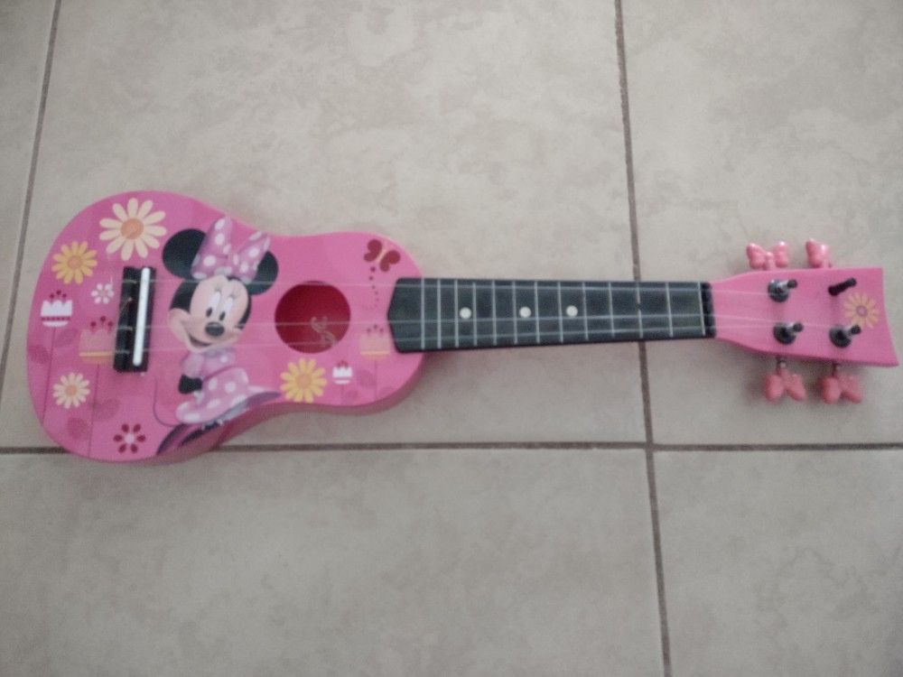  Disney Ukulele Minnie Mouse Kids Child Toy Mini Guitar Pink First Act  (Buy Or Trade)
