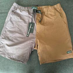 Afield Out Two-Tone Shorts with Tags