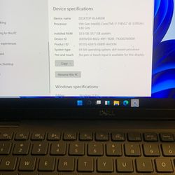 Laptop and monitor
