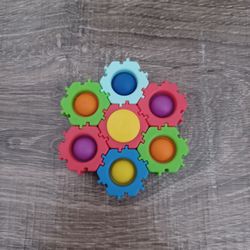 Multi-Color Gears ⚙️ Pop It Fidget Spinner 