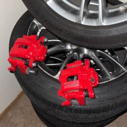 Infiniti G37 Red Powerstop Calipers