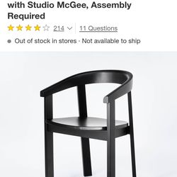 Black accent/dinning chair new in box