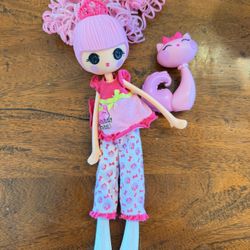 Lalaloopsy Girls Jewel Sparkles Doll 9" Curly Hair and Pet
