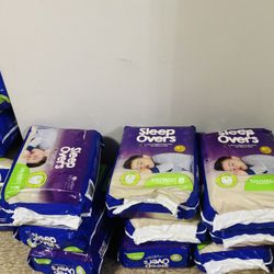 Pull Ups  S/m & Couple Of Diaper Packets Size 7 