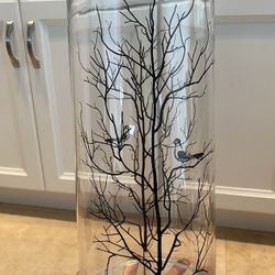 $15 Large Vase Cylinder Great For Flowers,batteries Operated Candles 