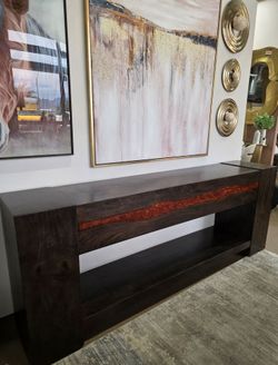 New Artistic Modern Solid wood Console Table or TV stand