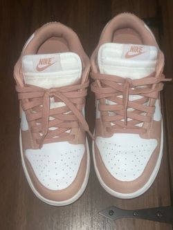 Rose Gold Dunks size 8 women’s