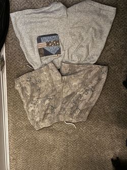 Men's Shorts Bundle – Gray Sweat & Camo