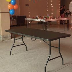 6 Feet Tables Discounted Price Black