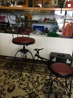 Antique shoeshine chair