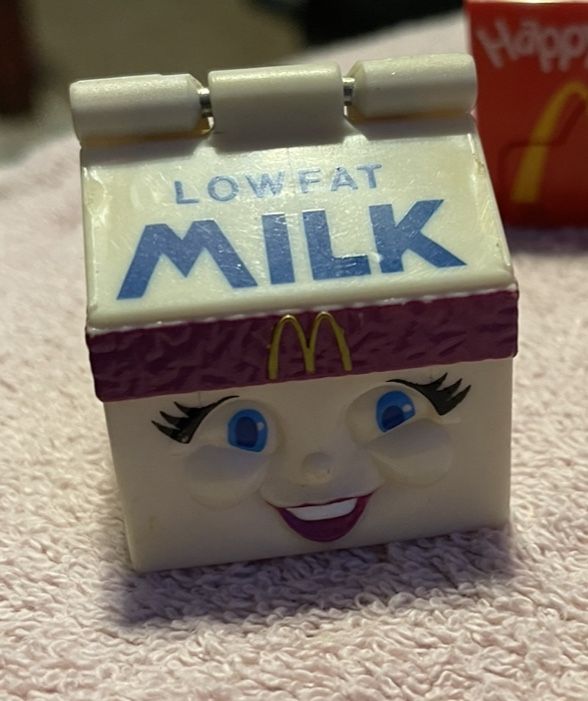 1993 McDonalds Low-Fat Milk Carton Happy Meal Toy...