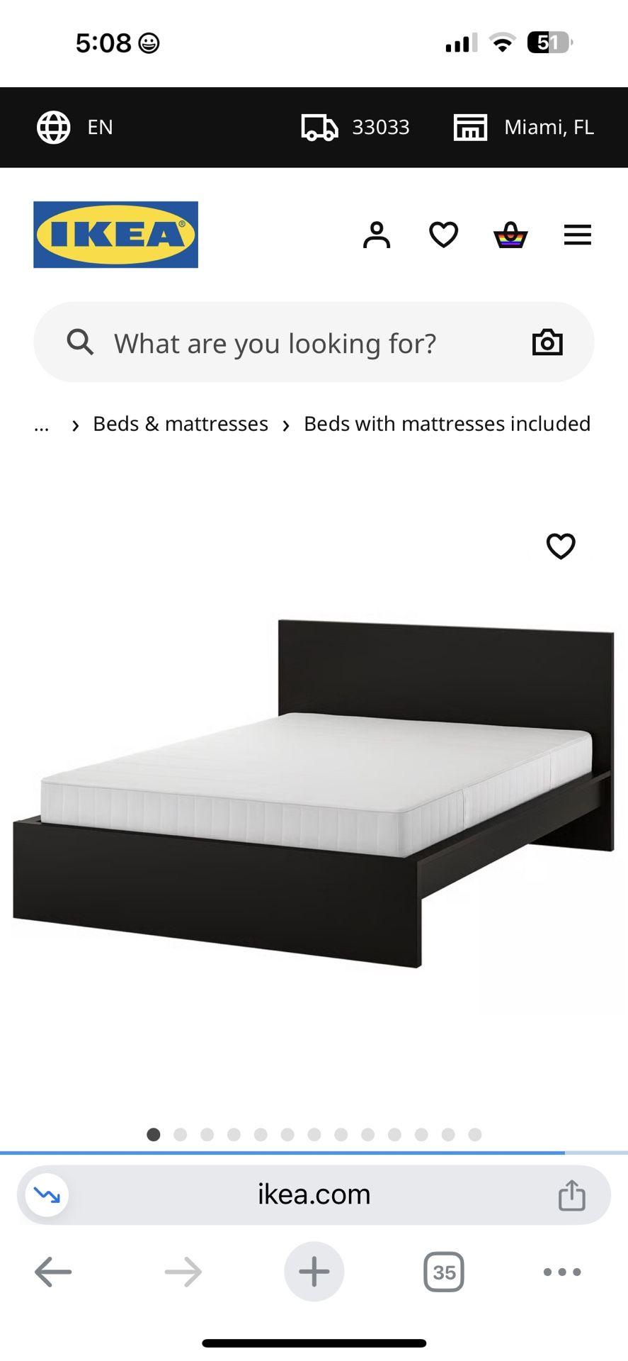 IKEA Malm Queen Bed Frame
