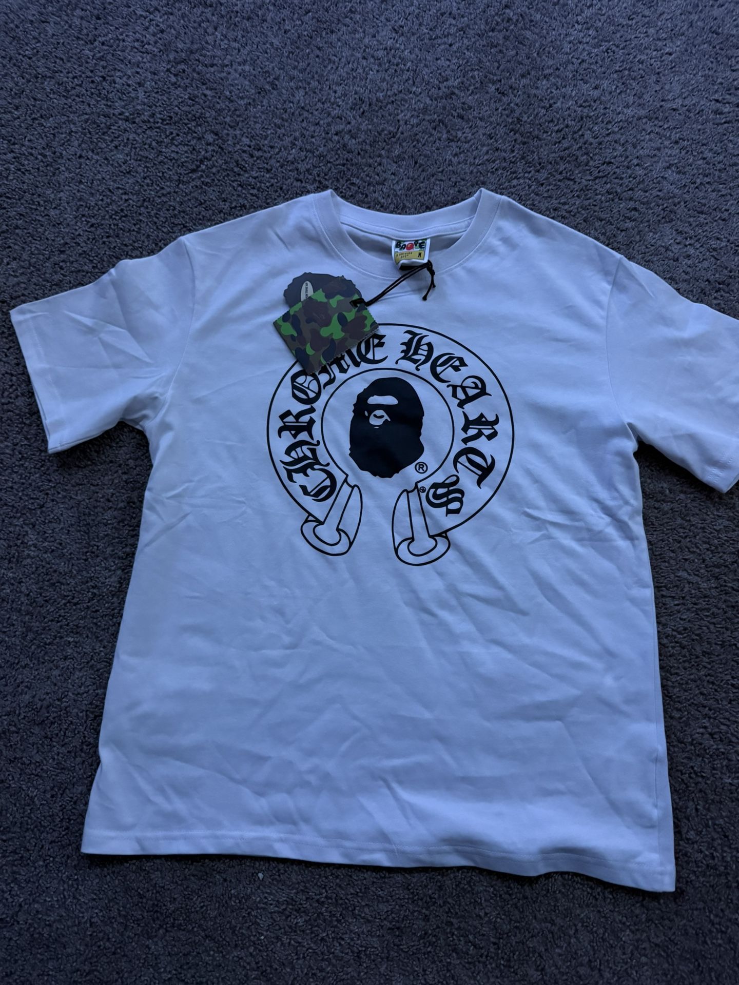 Bape X Chrome Hearts White Tee