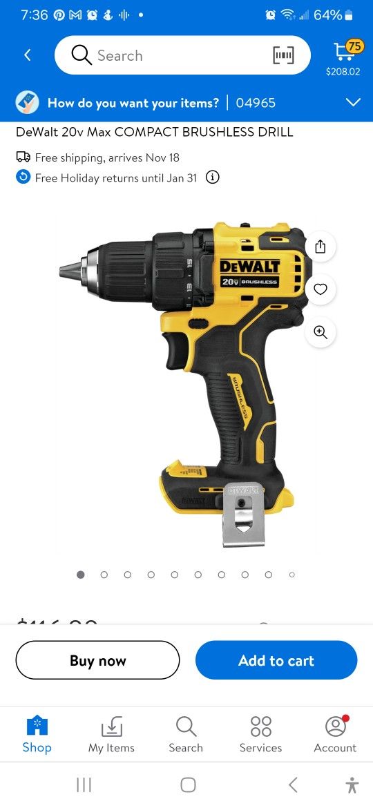 Dewalt Brushless Drill