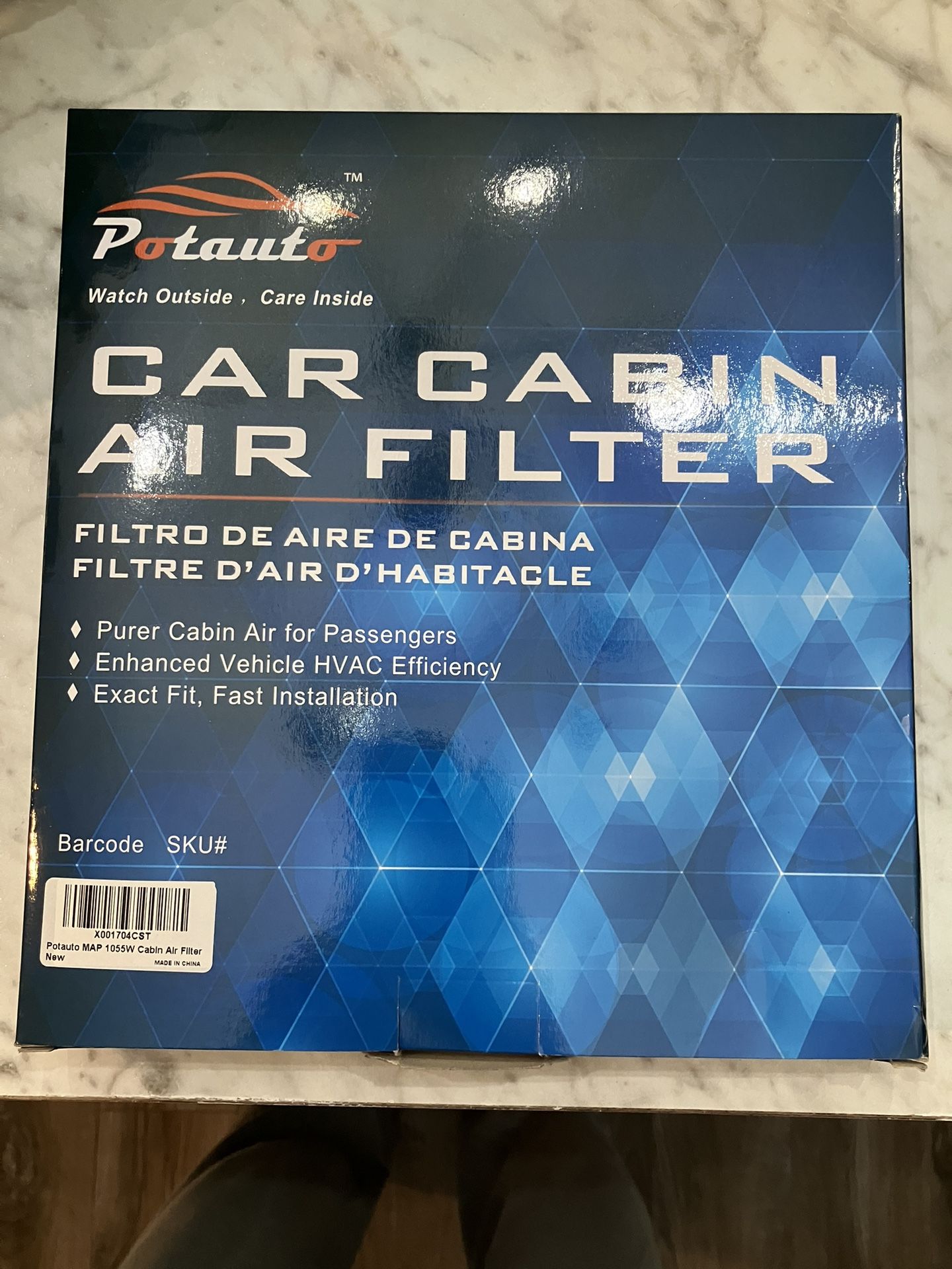  POTAUTO MAP 1055W (CF11776) High Performance Car Cabin Air Filter