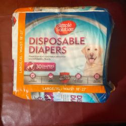 Disposable diapers for dogs