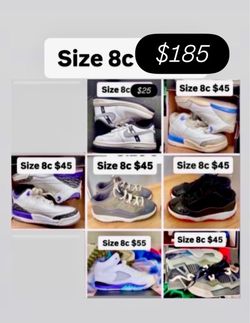 Jordan Nikes size 8c baby shoes