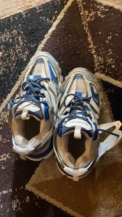 Blue and white balenciags tracks size 7