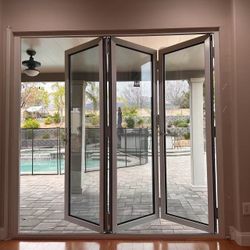 Premium Aluminum Bi-Folding Patio Doors – In Stock Now!
