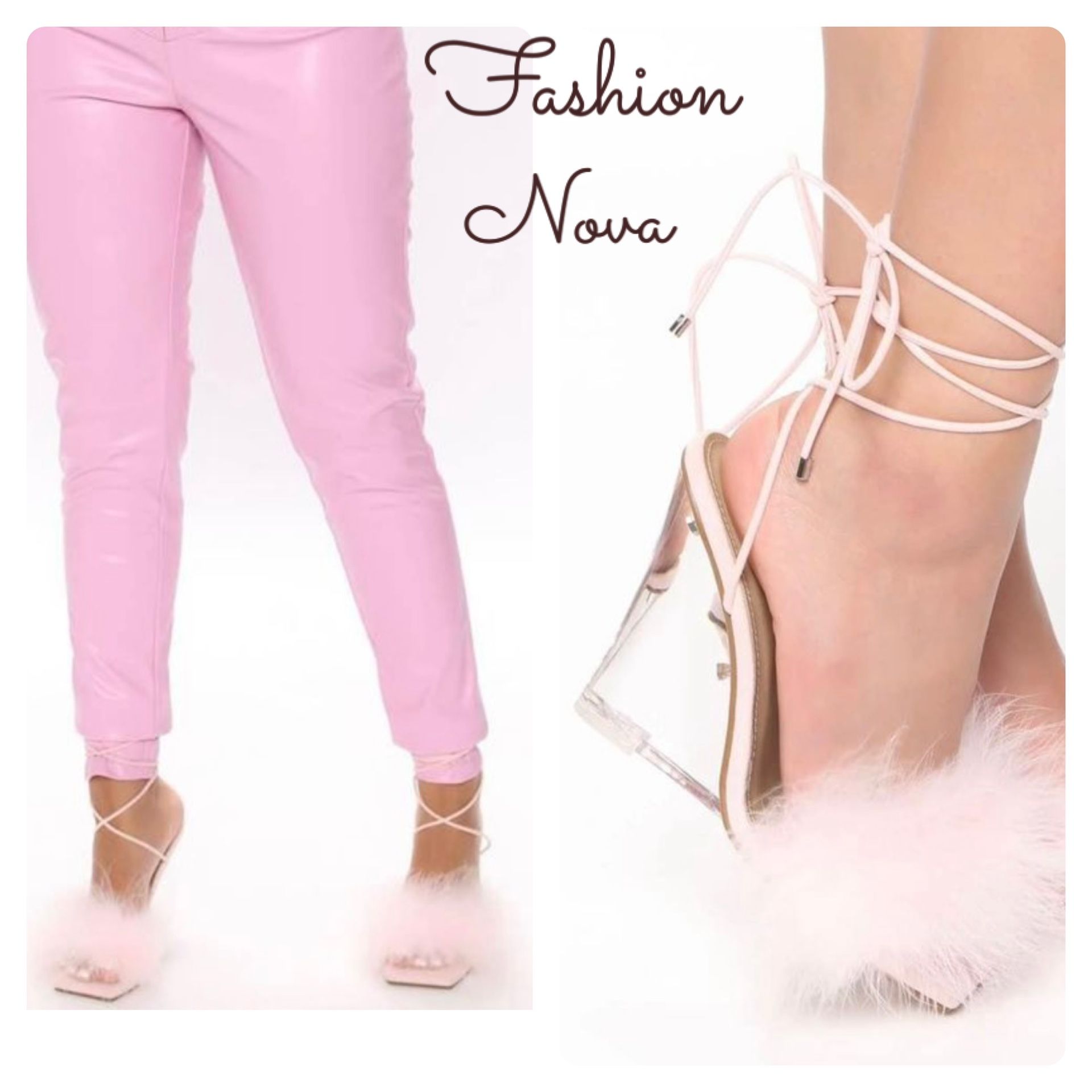 Nwt Fashion Nova size 6 As If Square Toe Clear Wedges