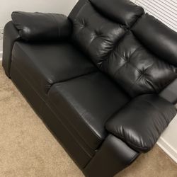 Love Seat And A Single Sofa 