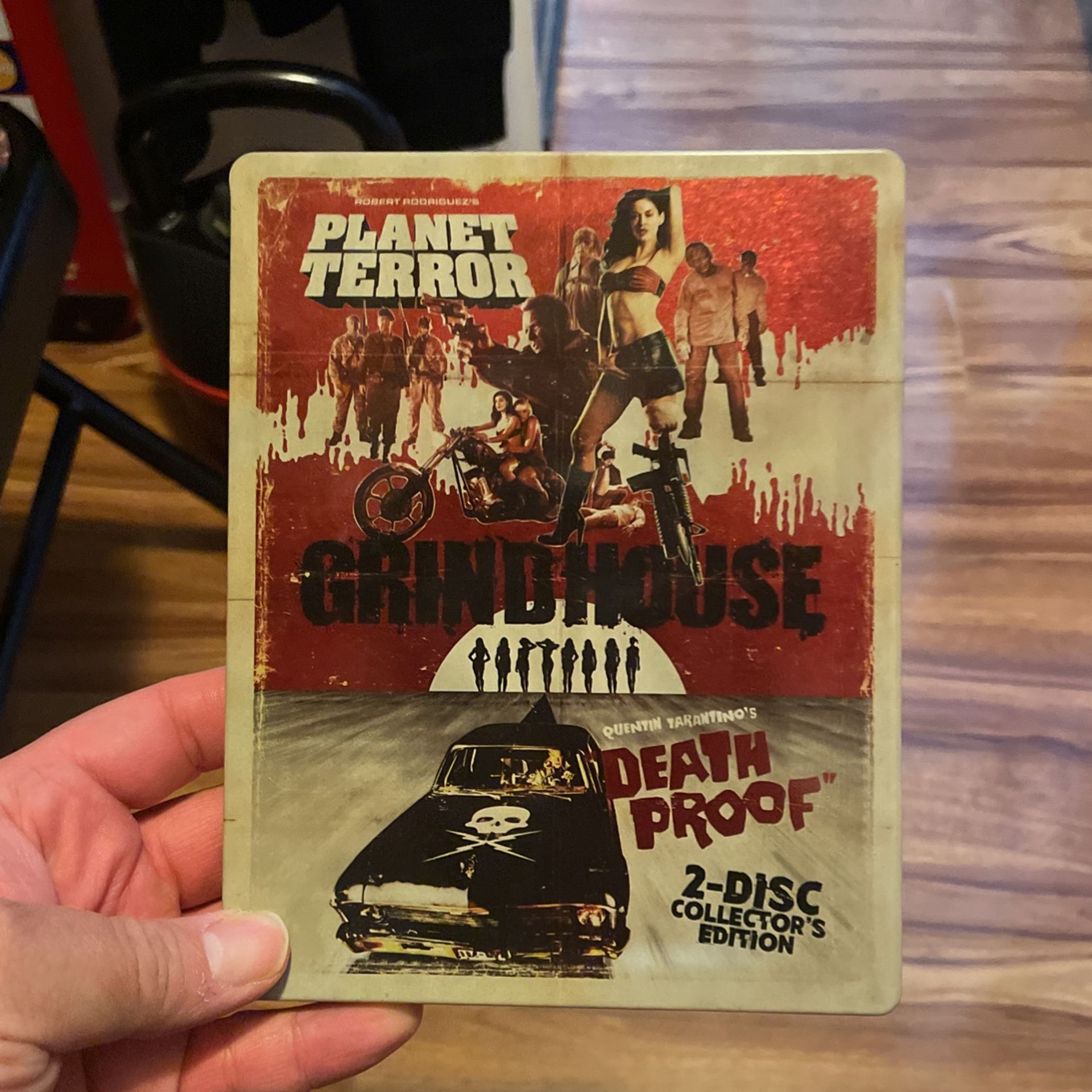 Planet Terror / Death Proof STEELBOOK (Blu-ray, 2018, 2-Disc) Quentin Tarantino
