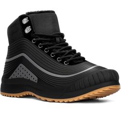 ulogu Snow Boots for Men Women丨Insulated Waterproof Fur Lined Booties丨Non Slip Lightweight Winter Shoes