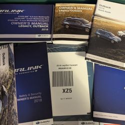 2018 Subaru Outback / Legacy manual set in leather case