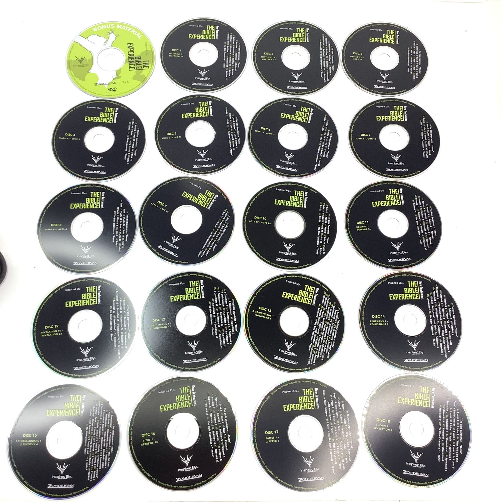 The Bible Experience Zondervan New Testament 19-Disc Set