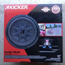 Kicker Ultra Slim Shallow Mount 10 Inch Subwoofer CompRT 180 Each Brand New 