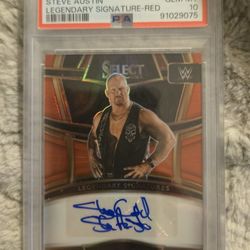 WWE Stone Cold Steve Austin Auto PSA 10