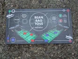 Portable Cornhole Football Themed