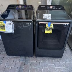 Stainless Steel Washer And Gas Dryer Like New 