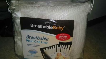 Baby breathable mesh crib liner* brand new