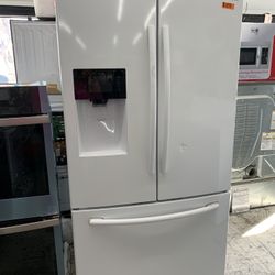 Samsung French Door In Glossy White Used