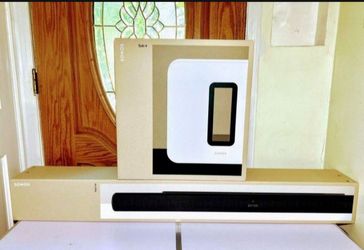 Sonos Ultra-Arc-Black & Sonos Sub-4-White-Matte. Brand!-New-Sealed.  Includes-Watranty.